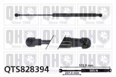 QUINTON HAZELL qts828394 -  Газовая пружина, крышка багажник